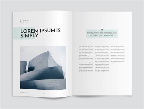 Minimalist Magazine Layout on Behance