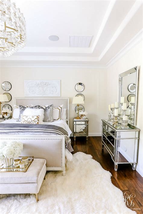 Luxurious Silver and Gold Fall Bedroom - Randi Garrett Design