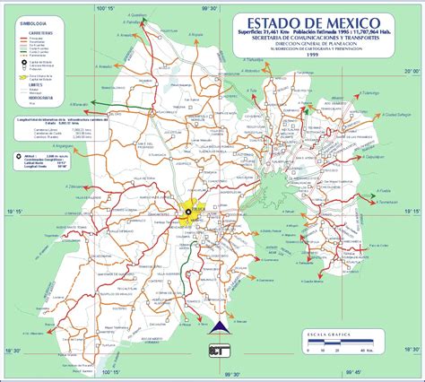 Mapa Rutas Estado Mexico - MapSof.net