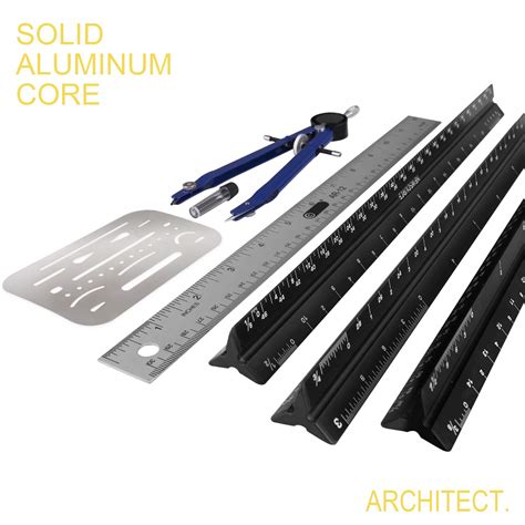 Buy Architect Scale Ruler,Architecture Scale Ruler Set,Drawing Tools for Drafting with Scale ...