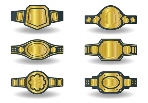 Wrestling Championship Belt Templates