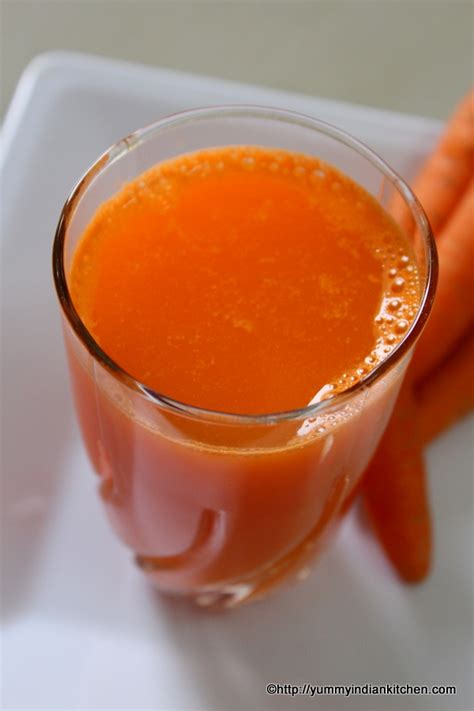 Carrot Juice Recipe Indian Style - Yummy Indian Kitchen