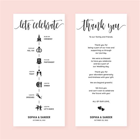 Wedding Timeline Vertical Vector Template 692255 Vector Art at Vecteezy