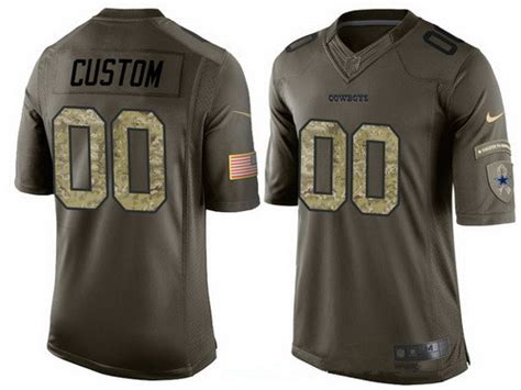 Men's Dallas Cowboys Custom Olive Camo Salute To Service Veterans Day ...