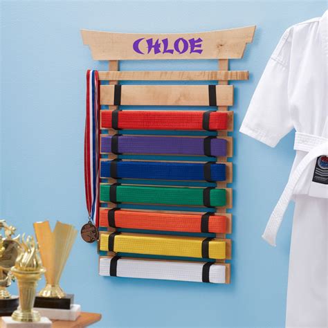 Personalized Karate Belt Display | Dibsies Personalization Station