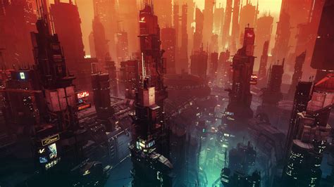 Cyberpunk Sunset [3840x2160] Ville Cyberpunk, Cyberpunk City, Futuristic City, Cyberpunk 2077 ...