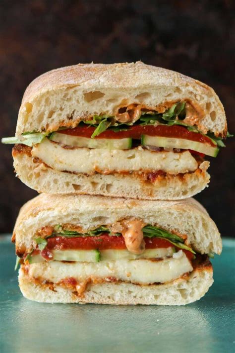 Halloumi Sandwich | Girl Heart Food®