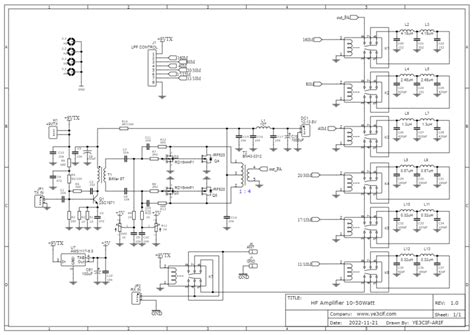 HF Amplifier 10-50Watt - YE3CIF