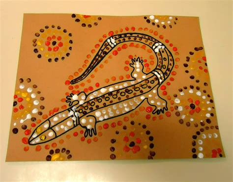 To the Lesson!: Australian Aboriginal Dot Painting