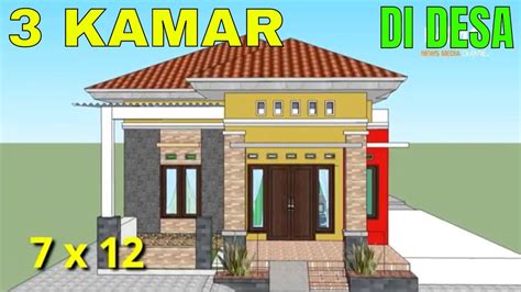 Rumah Minimalis 1 Lantai 3 Kamar Tidur - Homecare24