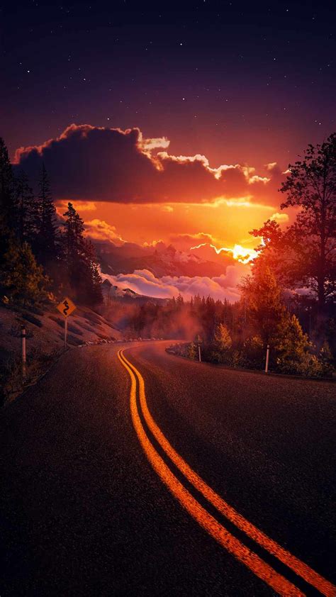 Sunset road – Artofit