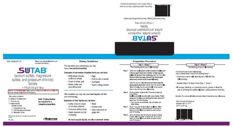 Sutab: Package Insert / Prescribing Information - Drugs.com