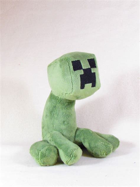 Sitting Minecraft Creeper plush