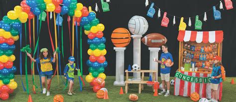 Sports Theme VBS Decor Ideas | Sports themed party, Sports day decoration, Sports decorations