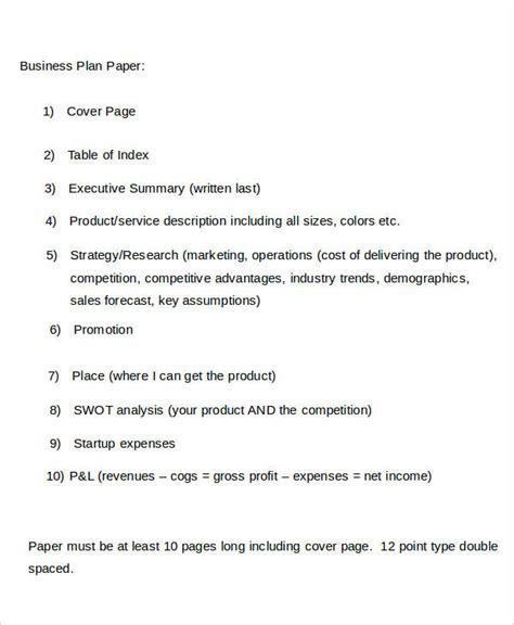 11 Business Paper Templates - Free Sample, Example, Format Download | Free & Premium Templates