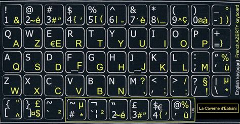 French AZERTY Keyboard Sticker English QWERTY: Amazon.de: Computer & Accessories