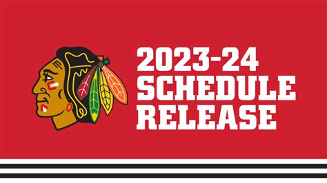 RELEASE: Blackhawks Announce 2023-24 Schedule | Chicago Blackhawks