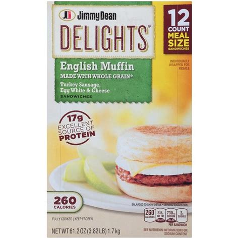 Jimmy Dean Turkey Sausage Breakfast Sandwiches (61.2 oz) - Instacart