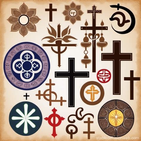 Diverse Religious Symbols | Stable Diffusion Online