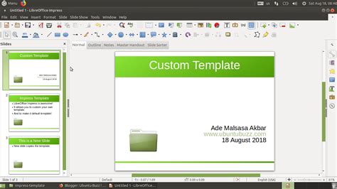 LibreOffice Impress: Custom Default Template