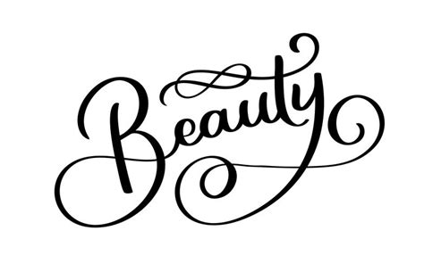 Beauty Typography Square Poster. Vector lettering. Calligraphy phrase for gift cards ...