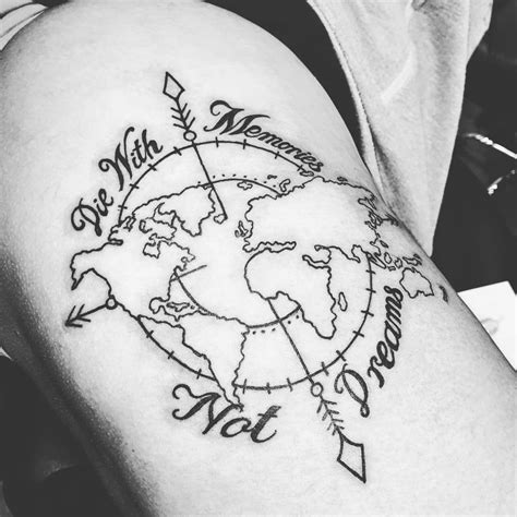 101 Amazing World Map Tattoo Designs You Need To See! | Outsons | Men's ...