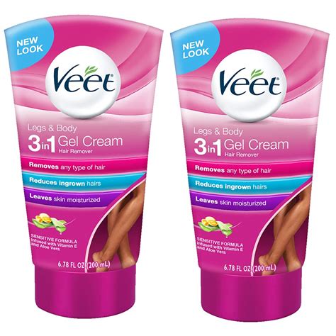 Veet Gel Cream Sensitive Formula Hair Remover With Aloe Vera And ...