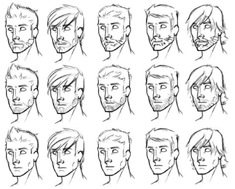 anime boy drawing - Google Search Drawing Male Hair, Beard Drawing, Boy ...