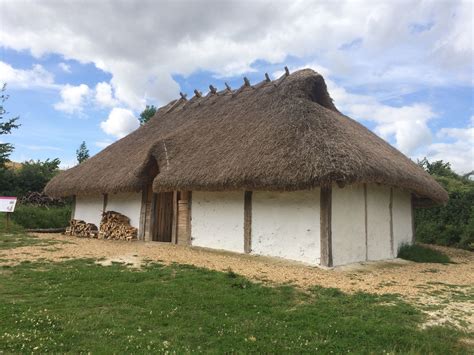 Anglo Saxon hall at Butser Iron Age farm, Hampshire