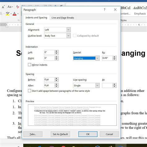 How To Do A Hanging Indent - luxlasopa