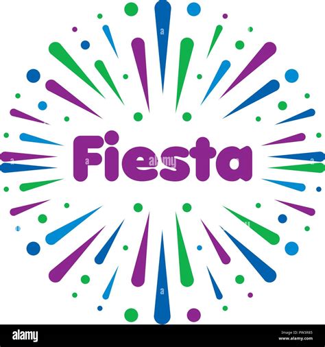 Abstract logo for the Fiesta. Vector illustration Stock Vector Image ...