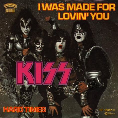 Kiss - I Was Made For Lovin' You / Hard Times: buy 7", Single, Pin at Discogs | Bandas de rock ...