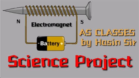 How to make an electromagnet | Electromagnet science project | AS ...