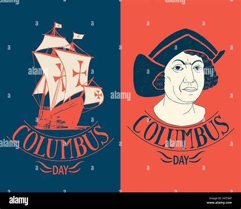 columbus day calligraphy. vector sign Stock Vector Image & Art - Alamy