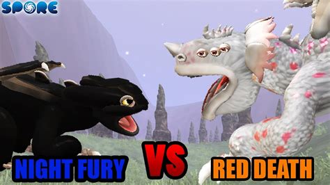 Night Fury vs Red Death | Night Fury Rampage [S1E1] | SPORE - YouTube