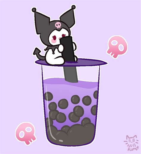 Boba Kuromi in 2023 | Cute cartoon drawings, Hello kitty crafts, Cute kawaii animals