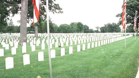 Staffers At Camp Butler National Cemetery Prepare For Memorial Day