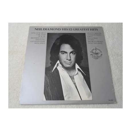 Neil Diamond - His 12 Greatest Hits LP Vinyl Record For Sale