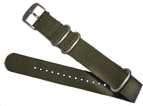 Amazon.com: Luminox NATO Nylon Watch Ballistic Strap 22mm 3 Ring Green ...