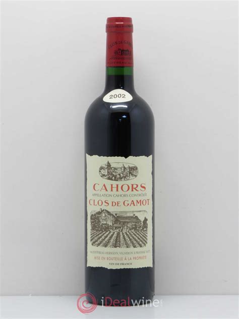 Acheter Cahors Clos de Gamot (sans prix de réserve) 2002 (lot: 647)