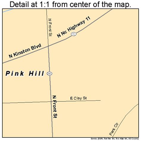 Pink Hill North Carolina Street Map 3752400