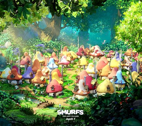 The Smurfs Village Wallpaper