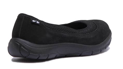 Strive Hampton Women Nubuck Leather Sporty Ballet Shoes In Navy Size UK 3 - 8 | eBay