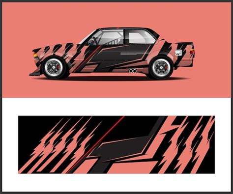 Premium Vector | Car wrap design vector