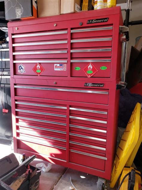 20 Drawer Tool Box and Chest Combo US General 42W X 61H X 18DEEP for Sale in Henderson, NV - OfferUp