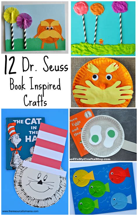 12 dr seuss book inspired crafts - The Resourceful Mama