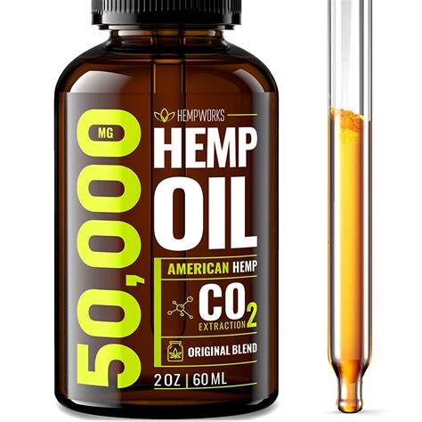 Hemp Oil Extract – 50000mg of Organic Hemp Extract – Grown & Made in ...