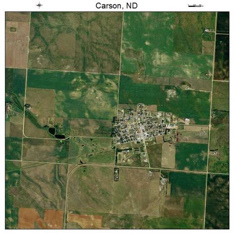 Aerial Photography Map of Carson, ND North Dakota