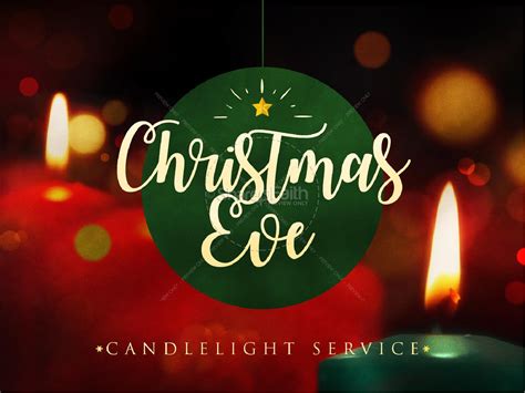 Christmas Eve Candlelight Service PowerPoint | Clover Media