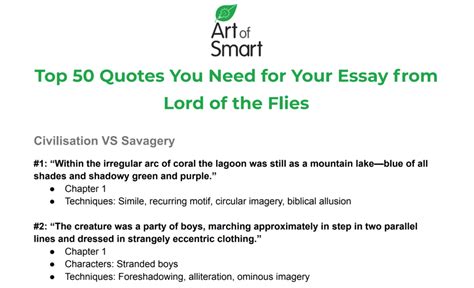 50 Best Quotes from Lord of the Flies | Art of Smart